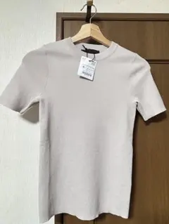 お値下げ⭐︎ZARA ベージュ 半袖ニット Sサイズ