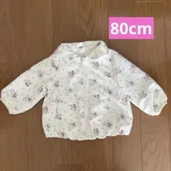 花柄 薄手ジャンパー フードなし