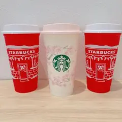 スターバックス Starbucksリユーザブルカップ 桜 クリスマス 2025