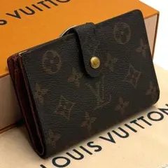 ルイヴィトン ダミエ エベヌ ポルトモネビエ ヴィエノワ 二つ折り財布