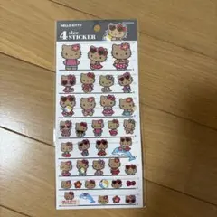 ハローキティ 4サイズシール　日焼けキティ
