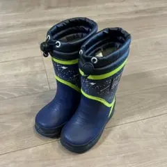 IFME 長靴 ネイビー&グリーン 15㎝