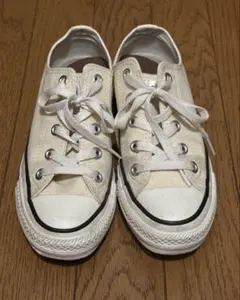 【CONVERSE ALL STAR】コンバーススニーカー22.5cmアイボリー
