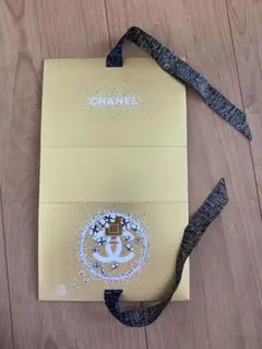 CHANEL クリスマス仕様 ゴールドショップ袋