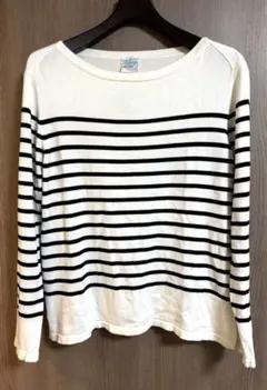 ボートネック 長袖カットソー