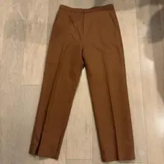 美品 タグ付】ドゥーズィエムクラス リネン100 スリム フレア パンツ