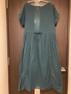 studio CLIP コットンボイルワンピース グリーン