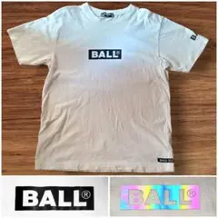 BALL ボール リフレクター（反射板）ロゴマークロングスリーブ（白）Ｍ