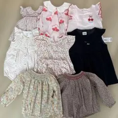 ファミリア　まとめ売り　80センチ　女の子 サイズ80服 16着まとめ売り ファミリア5着含 - メルカリ
