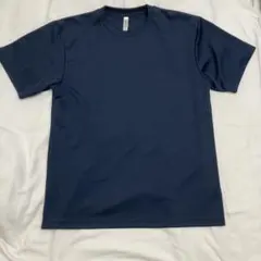 glimmer 速乾シャツ　半袖　バスケ練習着 バックプリント　紺
