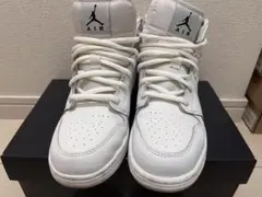 NIKE Jordan1 MID ホワイト スニーカー