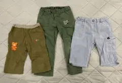 ミキハウス ズボン 100サイズ1枚 110サイズ2枚 3枚セット