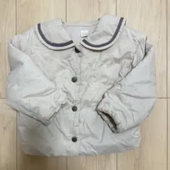 tete a tete テータテート ビッグ襟 キルティングジャケット ベージュ