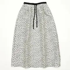 ✨Drawer ドゥロワー RESORT1 ドットジャガードスカート 38のサムネイル