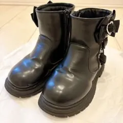 ショート丈 ブーツ18cm (ブラック) サンリオ クロミのサムネイル