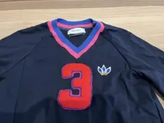 MUVEIL 長袖 ナンバリング トップス ネイビー ミュベール ジャージ素材のサムネイル