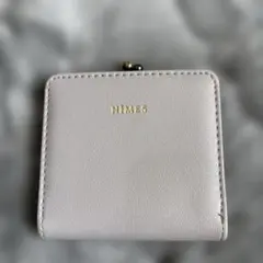 新品未使用　NIMES 二つ折りコンパクト財布 ライトグレー がま口のサムネイル