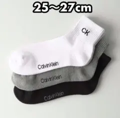 ★新品★Calvin Klein ソックス 3足セット 25-27cm メンズのサムネイル