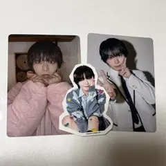 なにわ男子 大西流星 Hard Work ファミクラ盤 トレカ　ステッカーセット