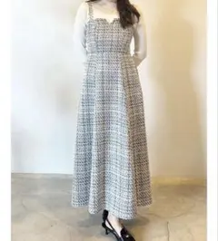 MERCURYDUO オリジナルツイードジャンスカベアワンピース