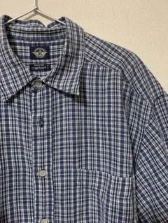 DOCKERS ドッカーズ 古着 半袖 チェックシャツのサムネイル