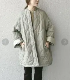 SHIPS Wai+:Aラインキルティングコート