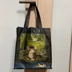 Baby Day series トートバッグ 猫 森の風景