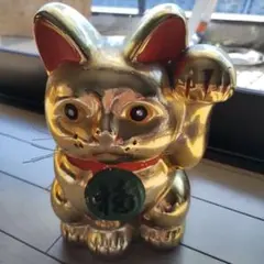 招き猫GOLDビンテージ ココニャネル・貯金箱 ⭐️金運アップ✨守り猫 