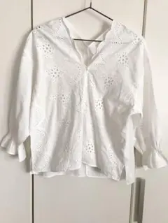 グローバルワーク ブラウス コットン 七分袖