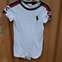 Ralph Lauren 90半袖ロンパース ホワイトのサムネイル