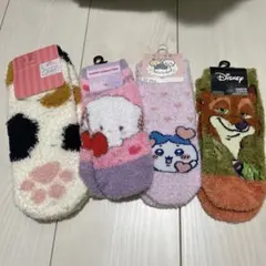レディース もこもこ靴下 4足セット