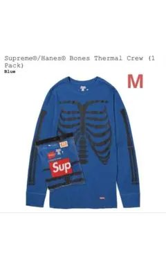 花柄 Supreme x Hanes Bones Thermal Crew - メルカリ