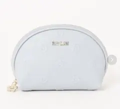 MARY QUANT ラウンドポーチ ライトブルー