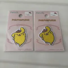 【新品】ポムポムプリン ワッペン 刺繍パッチ 2個セット
