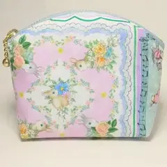 ◆ハンドメイド ポーチ ハンカチコレクター yukiemon ユキエモン ブルー