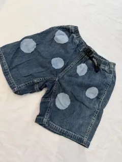 Denim Dungaree ドット　デニムハーフパンツ
