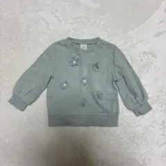 ピューピルハウス　90cm 長袖トレーナー　スウェット　mtm 花　トップス