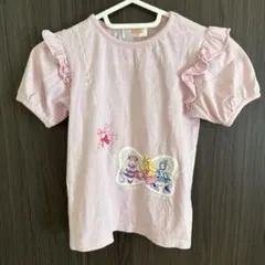 キミとアイドルプリキュア　半袖Tシャツ　サイズ120 ピンク　バースデイ購入