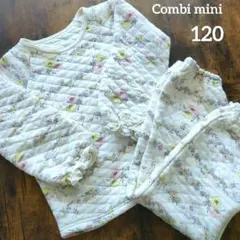 コンビミニ　Combi mini キルティングパジャマ うさぎ花柄　120