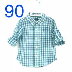 ☆美品☆  ベビーギャップ  ギンガムチェックシャツ  サイズ90