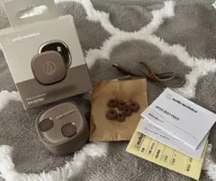 audio-technica ATH-SQ1TW2 カフェラテ イヤホン