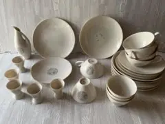 昭和レトロ 光和陶器 カップ ソーサー 湯呑み 皿 酒器 27点 タンポポ