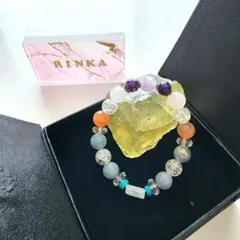パワーストーンブレス☆アクアマリン•カーネリアン•ローズクウォーツ•アメジスト他