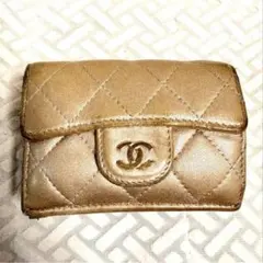 美品 最終お値下げ CHANEL ブラウン キルティング ウォレット - メルカリ
