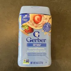 Gerber Lil'Bitsシリアル　オートミール　バナナストロベリー味のサムネイル