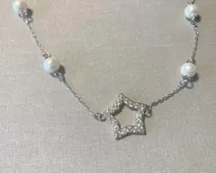＜未使用＞Swarovski｜ステラネックレス（クリスタルパール）のサムネイル