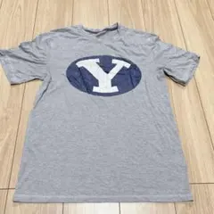 インポート 半袖Ｔシャツ クルーネック 半袖 ロゴ Ｍ 灰 米国 大学 通学