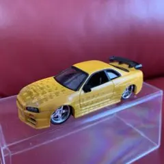 JADA 日産スカイラインGTR R34 1/64 ケース無し　ワイルドスピード