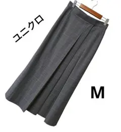 グレー プリーツスカート