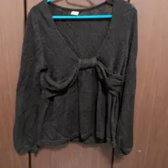 axes femme 長袖 ニット ブラック リボンのサムネイル